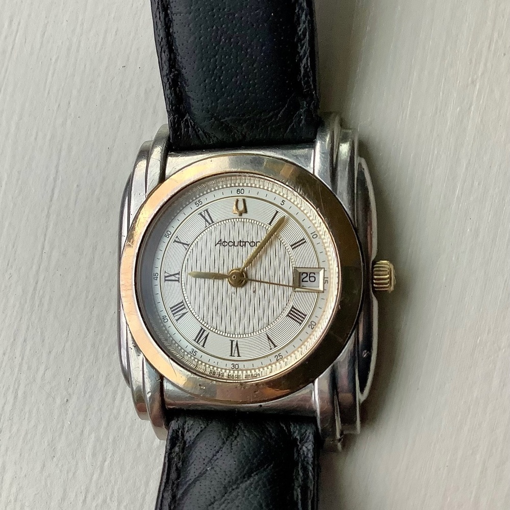 Swiss Women’s Bulova Accutron Art Deco Empire 28804 quartz watch
